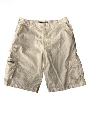 Airwalk Men's White Cargo Shorts - Size 34